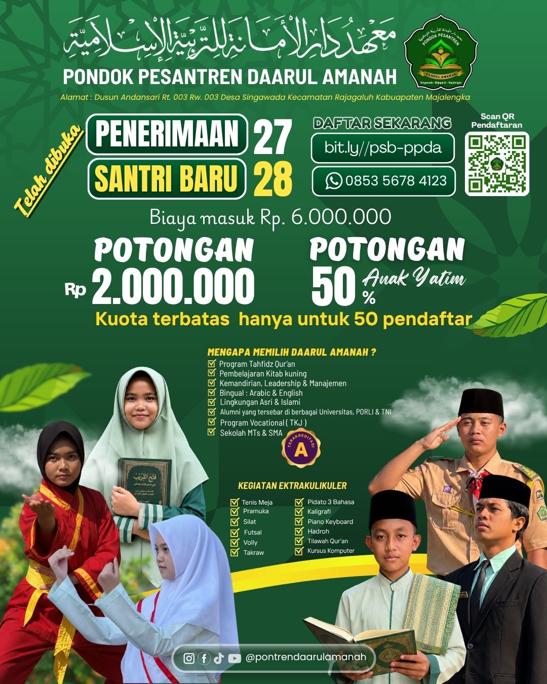 PENERIMAAN SANTRI BARU 2027/2028
